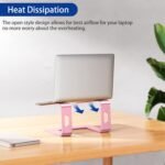 BESIGN LS03 Aluminum Laptop Stand, Ergonomic Detachable Computer Stand, Notebook Holder Compatible with Air, Pro, Dell, HP, Lenovo More 10-15.6" Laptops, Pink - Image 5