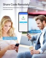 TMEZON Smart Door Lock Fingerprint, Keyless Entry Door Lock with Handle, APP/IC Cards/Codes/Keys/Fingerprints Biometric Electronic Keyless Entry Lock for Bedroom Home Hotel Office - Image 4