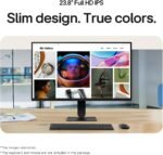 LG 24U411A-B 24-inch Full HD (1920 x 1080) IPS Computer Monitor, 120Hz, HDR10, Reader Mode, Flicker Safe, HDMI, Slim Stand Base, Black - Image 3
