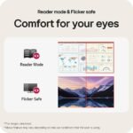 LG 24U411A-B 24-inch Full HD (1920 x 1080) IPS Computer Monitor, 120Hz, HDR10, Reader Mode, Flicker Safe, HDMI, Slim Stand Base, Black - Image 4