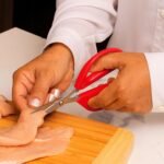 Joyce Chen Original Unlimited Kitchen Scissors All Purpose Kitchen Shears With Comfortable Handles, Red - Image 4