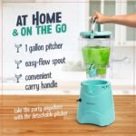 Nostalgia Frozen Drink Maker and Margarita Machine for Home - 128-Ounce Slushy Maker with Stainless Steel Flow Spout - Easy to Clean and Double Insulated - Aqua - Image 4
