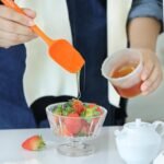 6PCS Silicone Spatulas, MONGSEW Food Grade Heat Resistant Rubber Spatula Set, Kitchen Spatulas for Baking, Cooking and Mixing, BPA-Free, Dishwasher Safe (Set of 6, Multi Colors) - Image 4