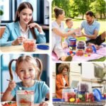 Freezer Storage Containers, [6 Pack-16 Oz] Airtight Plastic Food Storage Containers with Twist Top Lids, Soup, Meal Prep Containers | BPA Free | Stackable | Leakproof | Microwave/Dishwasher Safe - Image 4