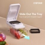 CAROTE Mandoline Slicer Vegetable Chopper with Container, Food Chopper Vegetable Cutter, Cheese Graters, Dicer for Kitchen, BPA-Free Kitchen Gadgets with Safety Holder - Image 5