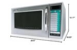 Sharp Medium-Duty Commercial Microwave Oven (15-0429) R-21LVF1 Cubic Feet - Image 6
