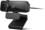 Lenovo HD 1080p Webcam (300 FHD)- Black w/ 95° Wide Angle, 360° Rotation Pan & Tilt, Dual Microphones, Privacy Shutter - Image 3