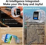 Smart Watch with Ai Functions GPS Tracking for Android Phones and iPhone Compatible Bluetooth Call Message Alert Heart Rate/Sleep Monitor IP68 Waterproof for Men Women - Image 3
