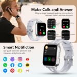 Smart Watch with Ai Functions GPS Tracking for Android Phones and iPhone Compatible Bluetooth Call Message Alert Heart Rate/Sleep Monitor IP68 Waterproof for Men Women - Image 5