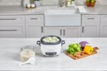 BLACK+DECKER 16-Cup Rice Cooker, RC516, 8-Cup Uncooked Rice, Steaming Basket, Removable Non-Stick Bowl, One Touch - Image 3