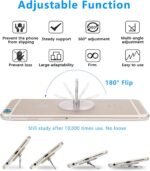 Cell Phone Ring Holder Stand 5 Pack, Transparent Phone Ring Holder Finger Kickstand 360° Degree Rotation Clear Phone Ring Grip Compatible iPhone Cellphone Phone Case (Round) - Image 4
