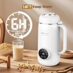 7 in 1 Nut Milk Maker Machine 28oz Automatic Milk Maker for Homemade Coconut, Oat, Soy, Plant-Based Milk, Juice with 18H Delay Start/6H Keep Warm/Self Cleaning (Cream) - Image 4