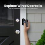 Feit Electric Doorbell Camera, 2.4 GHz WiFi, No Hub, Two-Way Audio, Motion Detection, Night Vision, 1080p HD, Micro SD Card Storage, Wireless Chime Included, Hardwired, CAM/Door/WiFi - Image 4