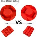 CAKETIME 12 Cups Silicone Muffin Pans for Baking - Regular Size Cupcake Pan Muffin Tin for Baking Nonstick Food Grade Silicone Molds - Image 3