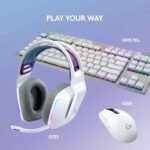 Logitech G733 Lightspeed Wireless Gaming Headset, Suspension Headband, Lightsync RGB, Blue VO!CE Mic, PRO-G Audio – White, Gaming Headset Wireless, PC, PS5, PS4, Switch Compatible - Image 5