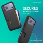 Smartish® iPhone 17 Pro Max Wallet Case - Wallet Slayer Vol. 1 [Slim + Protective] Credit Card Holder - Drop Tested Flip Hidden Card Slot Cover for Apple iPhone 17 Pro Max - Black Tie Affair - Image 3