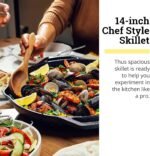 Lodge Chef Collection 14" Chef Style Skillet - Image 3