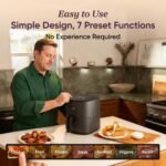 COSORI Air Fryer Pro, Compact 5QT, Ceramic Coating, 7 Presets with Preheat & Keep Warm, 450℉, Easy to use & clean, Shake Reminder, 130+ In-App Recipes, Nonstick & Dishwasher-Safe Basket, Gray - Image 3