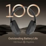 Active Noise Cancelling Headphones, 100H Playtime Headphones Wireless Bluetooth, Bluetooth Headphone with Mic, Over Ear Wireless Headphone with Deep Bass,Fast Charging for Travel - Image 3