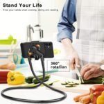 B-Land Cell Phone Holder, Universal Mobile Phone Stand, Lazy Bracket, DIY Flexible Mount Stand with Multiple Function (Black) - Image 3