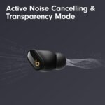 Beats Studio Buds + | True Wireless Noise Cancelling Earbuds, Enhanced Apple & Android Compatibility, Built-in Microphone, Sweat Resistant Bluetooth Headphones, Spatial Audio - Black/Gold - Image 3