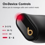 Beats Studio Buds + | True Wireless Noise Cancelling Earbuds, Enhanced Apple & Android Compatibility, Built-in Microphone, Sweat Resistant Bluetooth Headphones, Spatial Audio - Black/Gold - Image 4