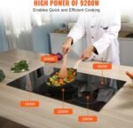 VEVOR Built-in Induction Electric Stove Top 30 Inch,5 Burners Electric Cooktop,9 Power Levels & Sensor Touch Control,Easy to Clean Ceramic Glass Surface,Child Safety Lock,240V - Image 3