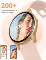 AGPTEK Smart Watch for Women, 5ATM Waterproof Smartwatch for Android and iOS Phones, Fitness Tracker Watch with 100+ Sports Modes, Heart Rate Monitor Pedometer Sleep Monitor, Pink - Image 6