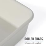 Martha Stewart Gallen 13 x 9 Inch Rectangular Nonstick Carbon Steel Cake and Baking Pan – Cool Grey, Durable Bakeware for Even Cooking and Easy Release - Image 6