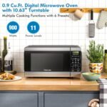 Kenmore Countertop Microwave, 6 Auto-Preset Menus, Child Lock, Defrost & Express Cooking Features, 900 Watt, .9 Cu Ft, Stainless Steel - Image 3