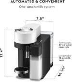 Nespresso Vertuo Lattissima Coffee & Espresso Maker by De'Longhi, Matte White and Glossy - Image 4