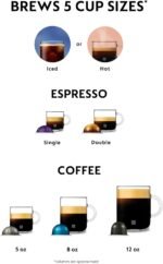 Nespresso Vertuo Lattissima Coffee & Espresso Maker by De'Longhi, Matte White and Glossy - Image 5