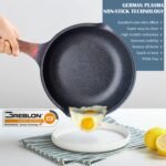 Vinchef Nonstick Deep Frying Pan Skillet with Lid, 11in/5Qt Saute Pan, German 3C+ Ceramic Coating Technology, Heat Indicator, Induction Compatible - Image 3
