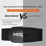 Magene H303 Heart Rate Monitor, Heart Rate Sensor Chest Strap, Protocol ANT+/Bluetooth, Compatible with iOS/Android APPs - Image 3