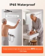 WiFi Caregiver Pager Smart Call System - Display Caller ID & App Alerts, No Monthly Fee, IP65 Waterproof Wristband + 2 Call Buttons, Emergency Alert Button for Elderly at Home & Nursing Care - Image 5