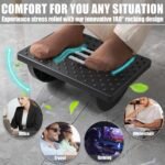 Foot Rest for Under Desk at Work - Ergonomic Foot Stools for Under Office Desk - Rocking Footrest with Roller Massager - Leg Rest for Chair, Computer Gaming - Promote Leg Circulation - Image 4
