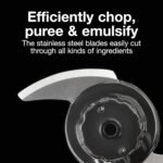 Proctor Silex Durable Electric Vegetable Chopper & Mini Food Processor for Chopping, Puree & Emulsify, 1.5 Cup, Black - Image 4