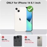 Yeddabox for iPhone 14 Case Cute Striped Phone Case Soft TPU Slim Shockproof Phone Cover for Women Girls, Blue and White - Image 3
