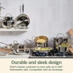 Cuisinart Stainless Steel, 5.5 Quart Sauté Pan w/ Cover, Helper Handle, Chef's Classic, 733-30H - Image 3