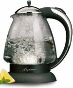 Capresso 259 Water Kettle, 10" x 8.25" x 6.25", Polished Chrome - Image 3