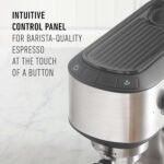 Calphalon Compact Espresso Machine, Home Espresso Machine with Milk Frother, Stainless Steel - Image 4