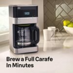 Braun BrewSense 12 Cup Drip Coffee Maker - Pause & Pour Mid Brew, Coffee Machine with 24-Hour Timer & Clock, Bold & Regular Strength, 1-4 Cup Functions, Self Clean, Auto Shutoff, Stainless Steel - Image 3