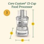 Cuisinart FP-130SS Core Custom 13-Cup Multifunctional Food Processor, Silver Sand - Image 4