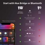 Philips Hue Smart 100W A21 LED Bulb - White and Color Ambiance Color-Changing Light - 1 Pack - 1600LM - E26 - Indoor - Control with Hue App - Works with Alexa, Google Assistant and Apple Homekit - Image 3