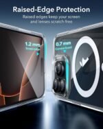 ESR for iPhone 16 Pro Max Case, Compatible with MagSafe, Shockproof Military-Grade Protection, Magnetic Phone Case for iPhone 16 Pro Max, Classic Hybrid Case (HaloLock), Clear - Image 5