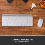 Logitech MK470 Slim Wireless Keyboard and Mouse Combo - Modern Compact Layout, Ultra Quiet, 2.4 GHz USB Receiver, Plug n' Play Connectivity, Compatible with Windows - Off White - Image 3