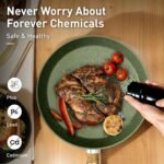 DishDelight Induction Pots and Pans Set Non Stick, 12 Piece Nonstick Induction Granite Kitchen Cookware Sets, Induction Cookware Nonstick Granite Cooking Set, PFOA&PFOS Free, Green - Image 5