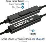 Ludos Clamor Wired Earbuds in-Ear Headphones, 5 Years Warranty, Earphones with Microphone, Noise Isolating Ear Buds for School, Kids, Women, Small Ear - Image 3
