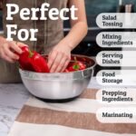 Priority Chef Stainless Steel Mixing Bowls with Lids Set - Premium 30Pcs with 6pc Metal Bowl Set for Kitchen, 3 Graters, Airtight Lids, Non-Slip Bases & Silicone Utensils, Black - Image 6