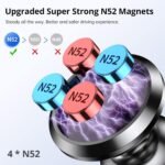 SYNCWIRE Magnetic Car Phone Holder for Dashboard, Cell Phone Car Kits, 360° Adjustable Magnet Cell Phone Mount Compatible with iPhone, Samsung, LG, GPS, Mini Tablet and More - Image 3